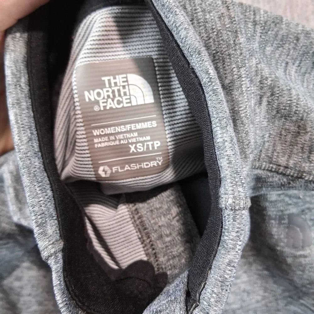 The North Face Pullover Womens XS Grey 1/4 Zip FlashDry Athletic Mesh 19912